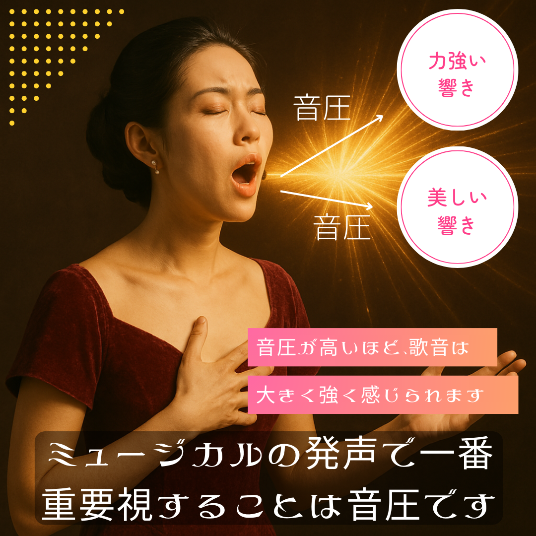 音圧が高いほど、音は大きく強く感じられます